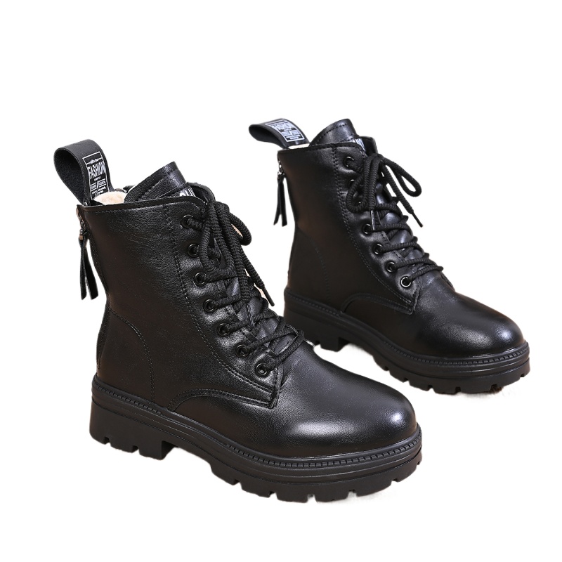 Oxford Lace Up Women - 2026 Damesmode Motorlaarzen met Plateauzool Vrouwelijke