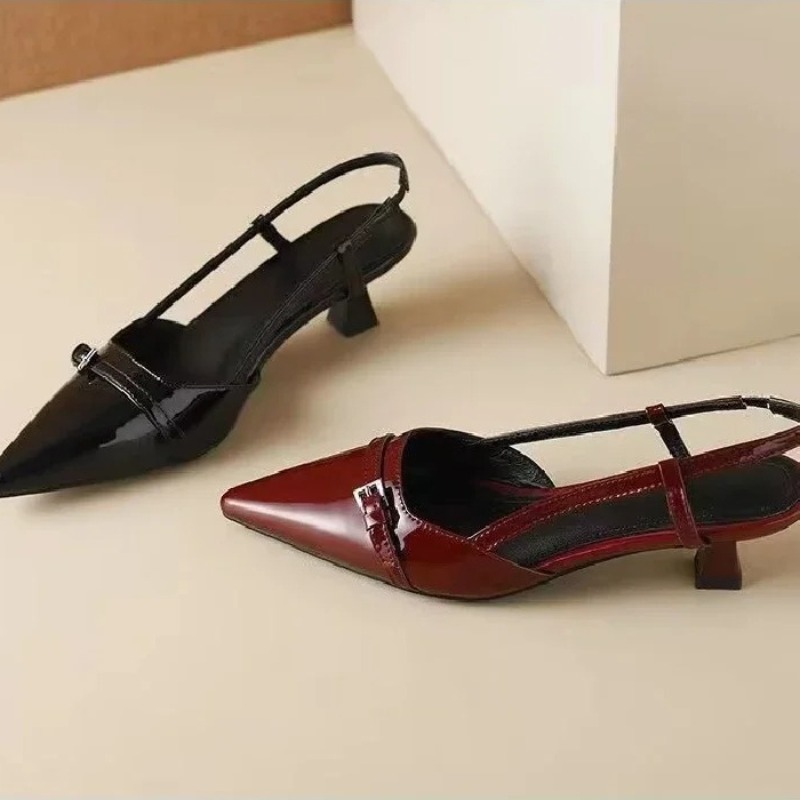 Women'S Shoes Quality - Vrouwen Sandalen Mode Puntige Lage Hakken