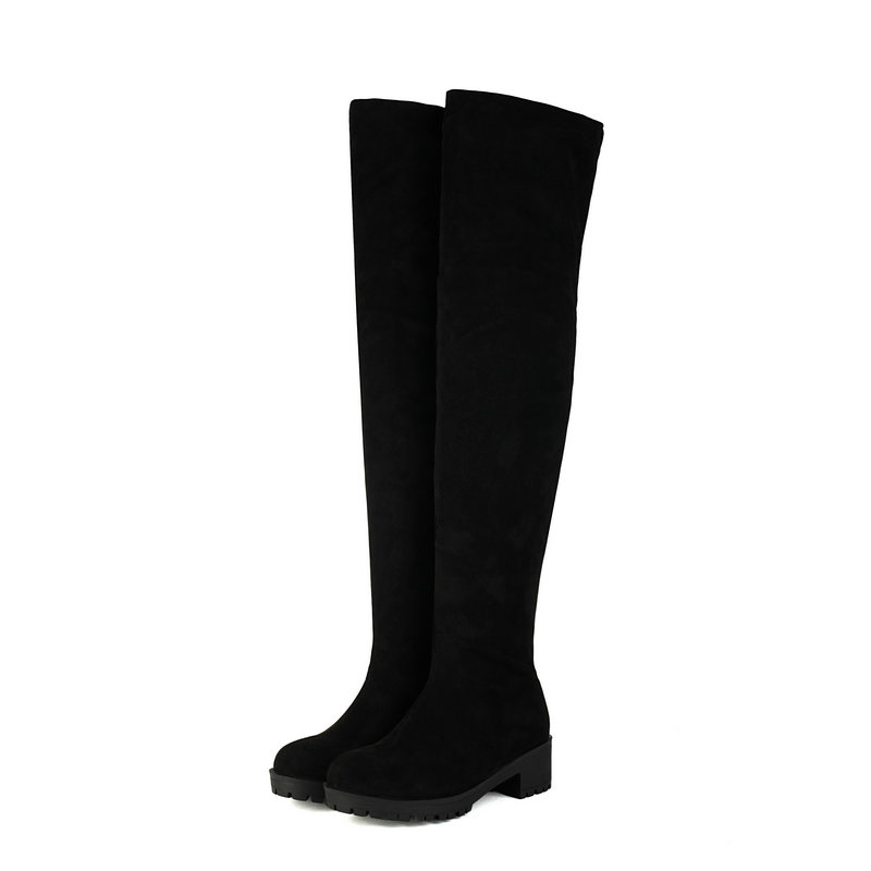 Faux Suède Flock Slip-on Dames - Sock Boot Women recensie en prijs