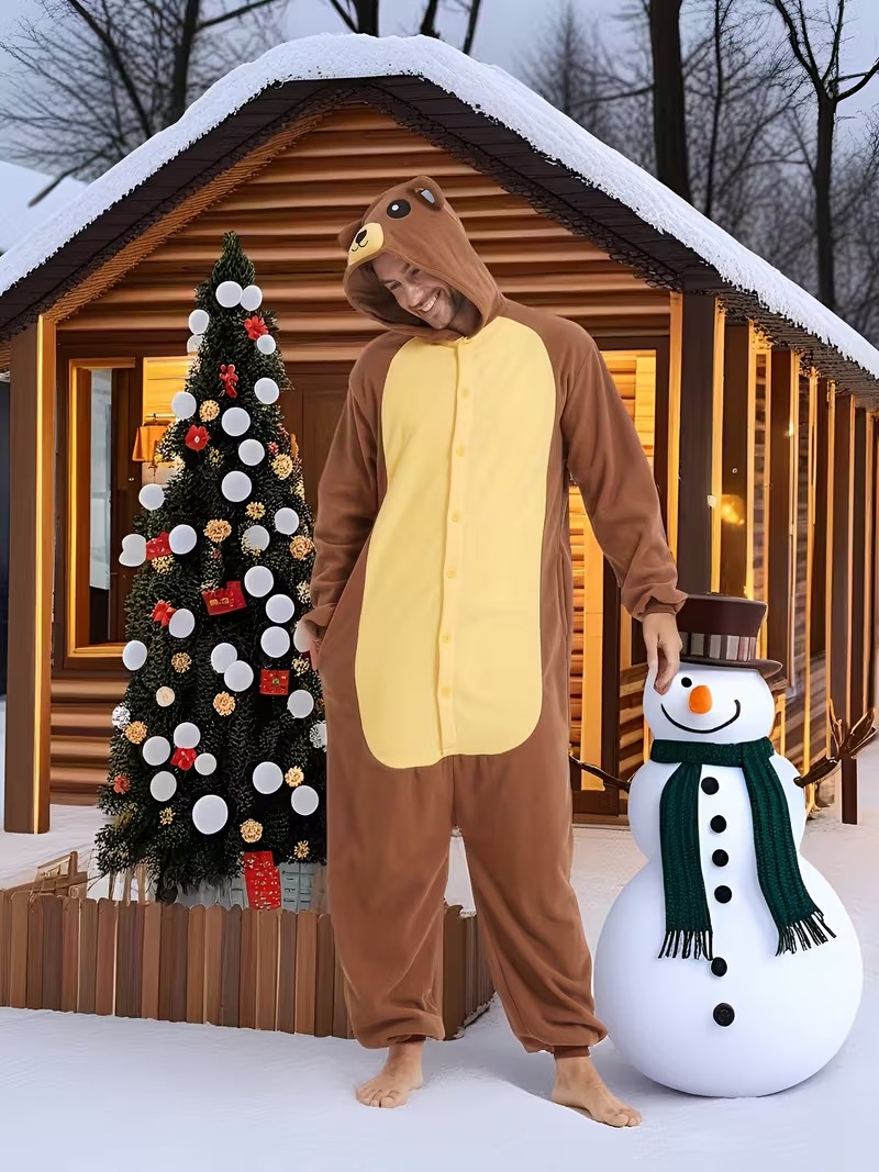 Volwassen bruine beer Kigurumi - Women Shoes Xxl recensie en prijs