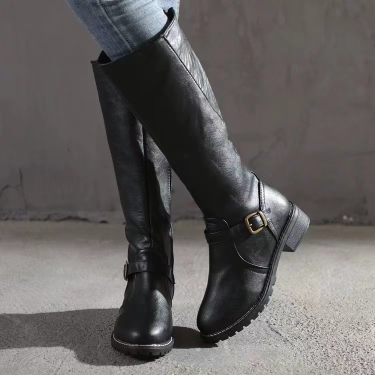 Winter Vrouwen Rijlaarzen Rond - Knee High Boots Women recensie en prijs