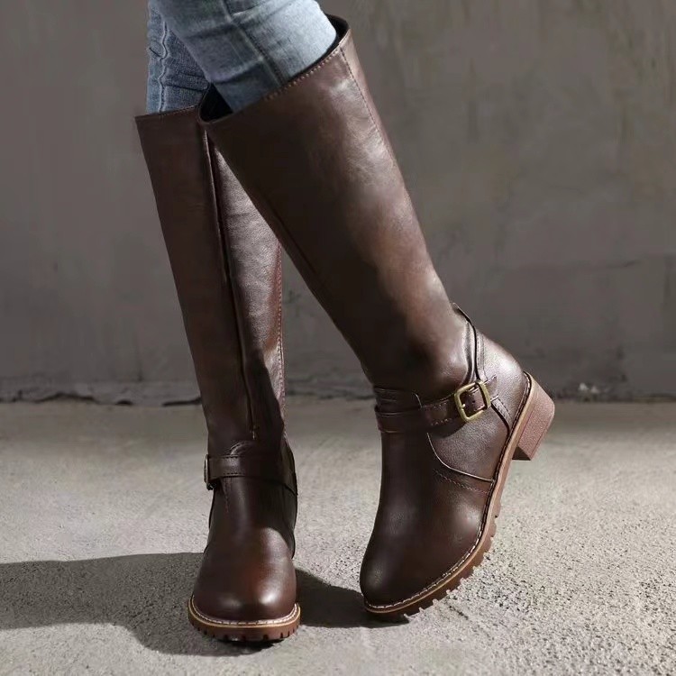 Winter Vrouwen Rijlaarzen Rond - Knee High Boots Women recensie en prijs