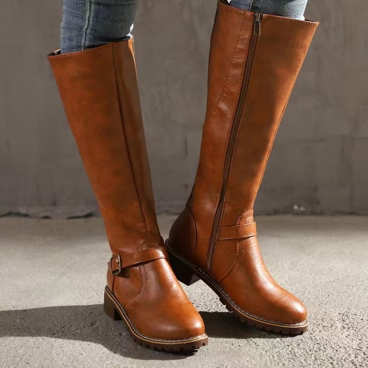 Winter Vrouwen Rijlaarzen Rond - Knee High Boots Women recensie en prijs
